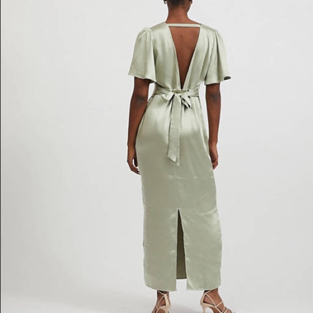 Maxi Dress with Flutter Sleeves